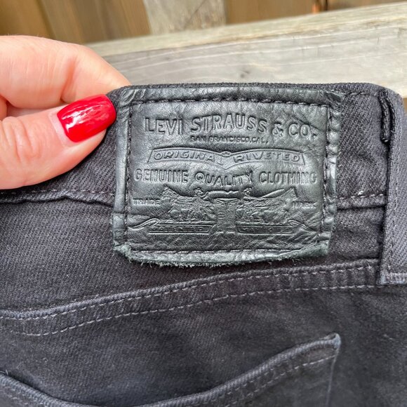 Levi’s Wedgie Straight Jeans Black Size 30 - Picture 6 of 7